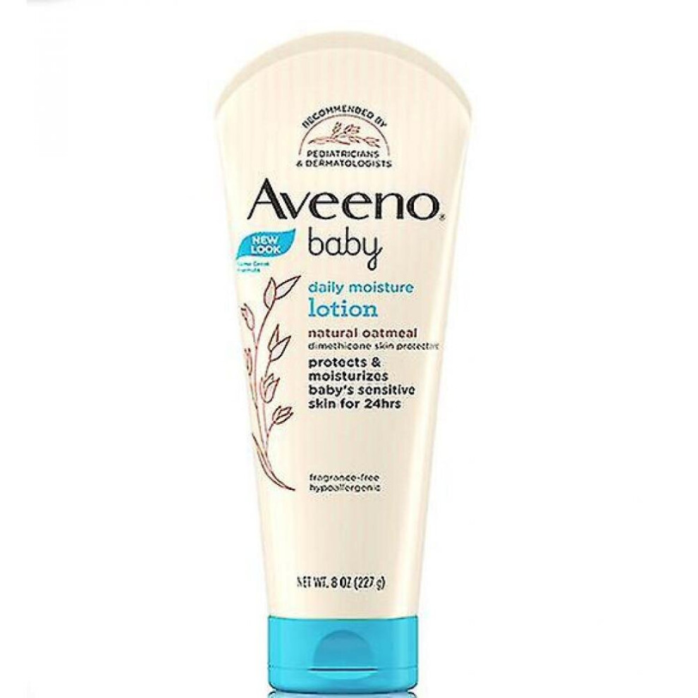 Aveeno Baby Oatmeal Lotion Baby Cream Light Blue Milk 227g