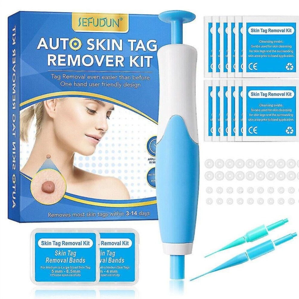 Natural Painless Skin Tag Mole Wart Removal Kit Auto Skin Tag Bands Remover Kit