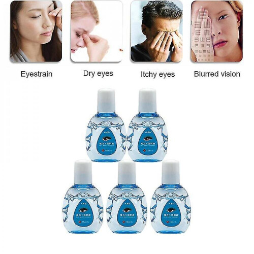 Tib 5pcs Vision Bear Bile Relieves Eye Fatigue Eye Drops Eliminates Dry