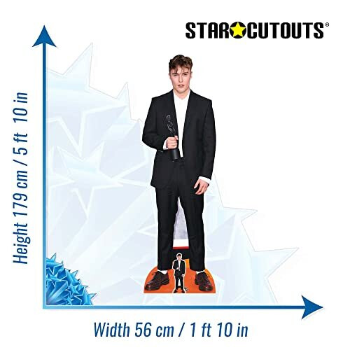 STAR CUTOUTS CS952 Sam Fender Lifesize Cardboard Cutout With Free Mini