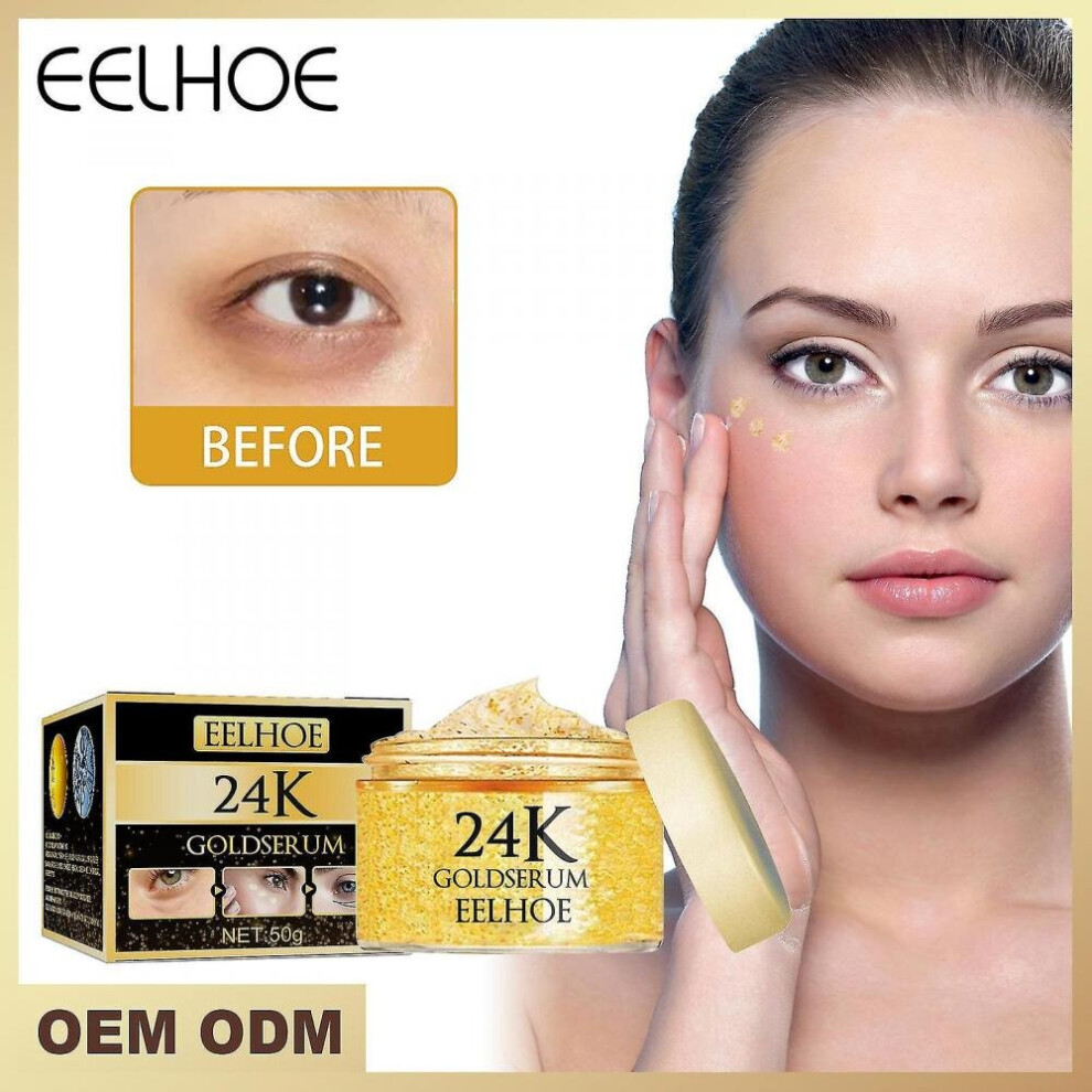 24k Gold Eye Cream Moisturising And Repairing Eye Cream Diminishes Dark Circles And Eye Puffiness Eye Cream Firming Eye Contour Treatment 50g B