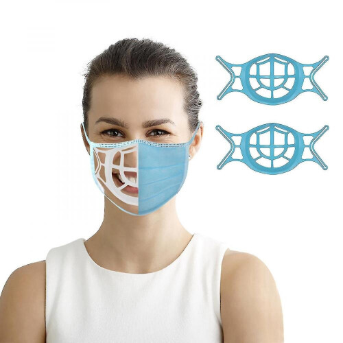 5-Pack 3D Face Mask Brackets - Breathing Support Frame To Prevent Fogging & Makeup Smudging
