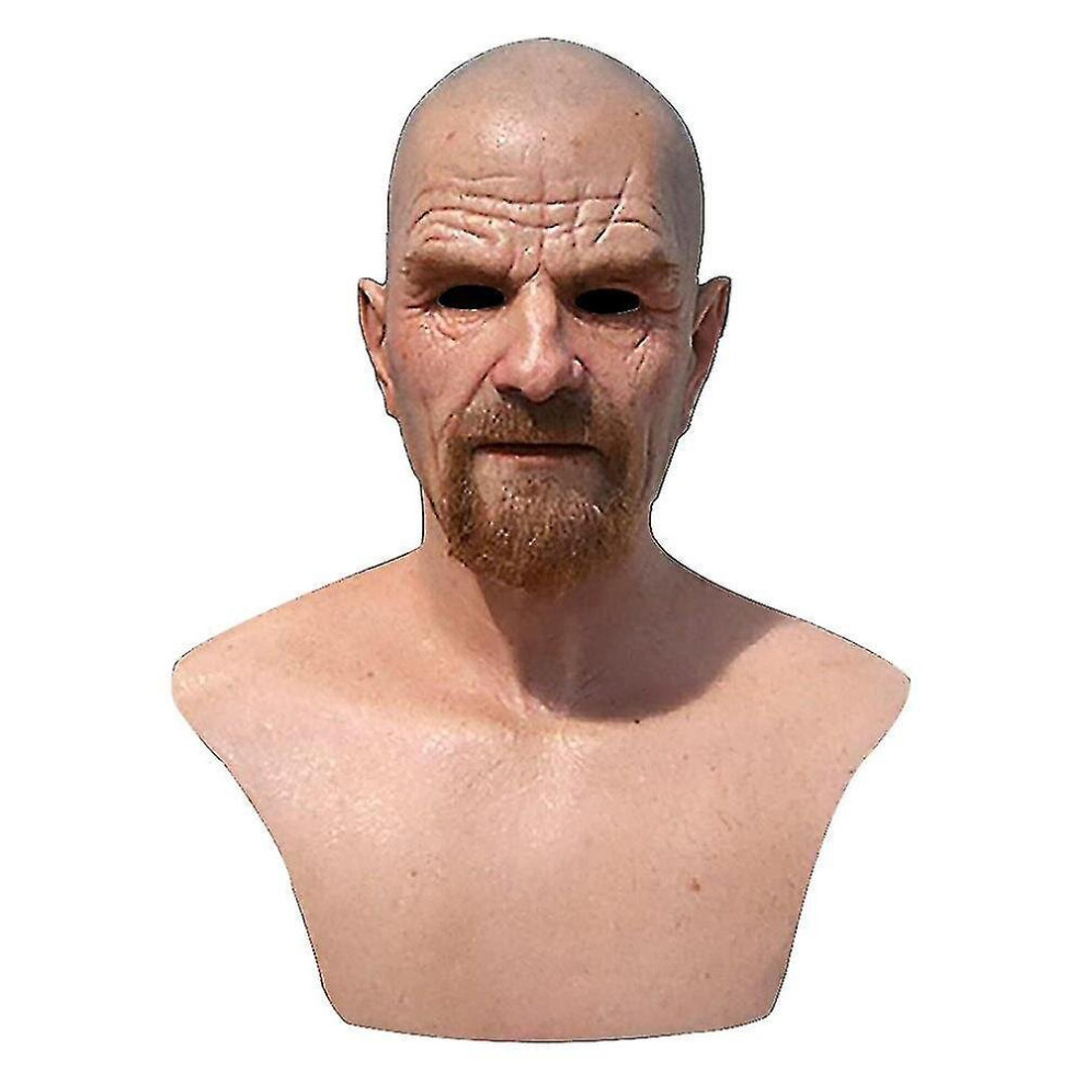 Breaking Bad Old Man Disguise Full Mask Halloween Cosplay Headgear