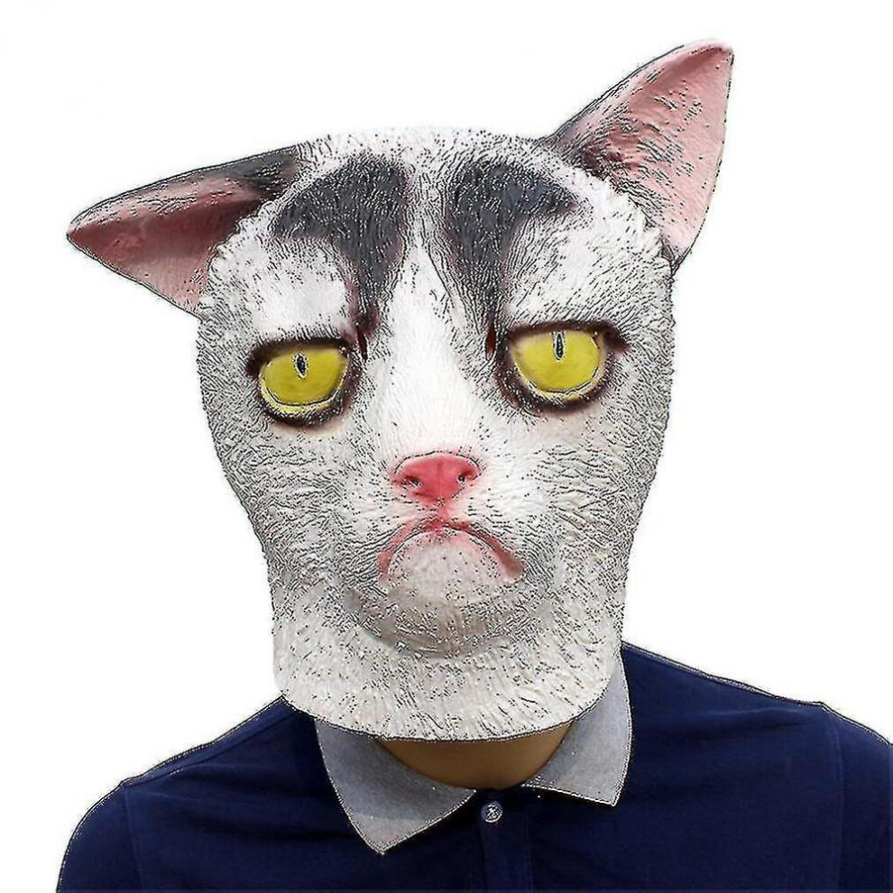 Halloween Latex Garfield Mask Headgear Cosplay Party Props-image-OPC-PB6FN2Y-NEW