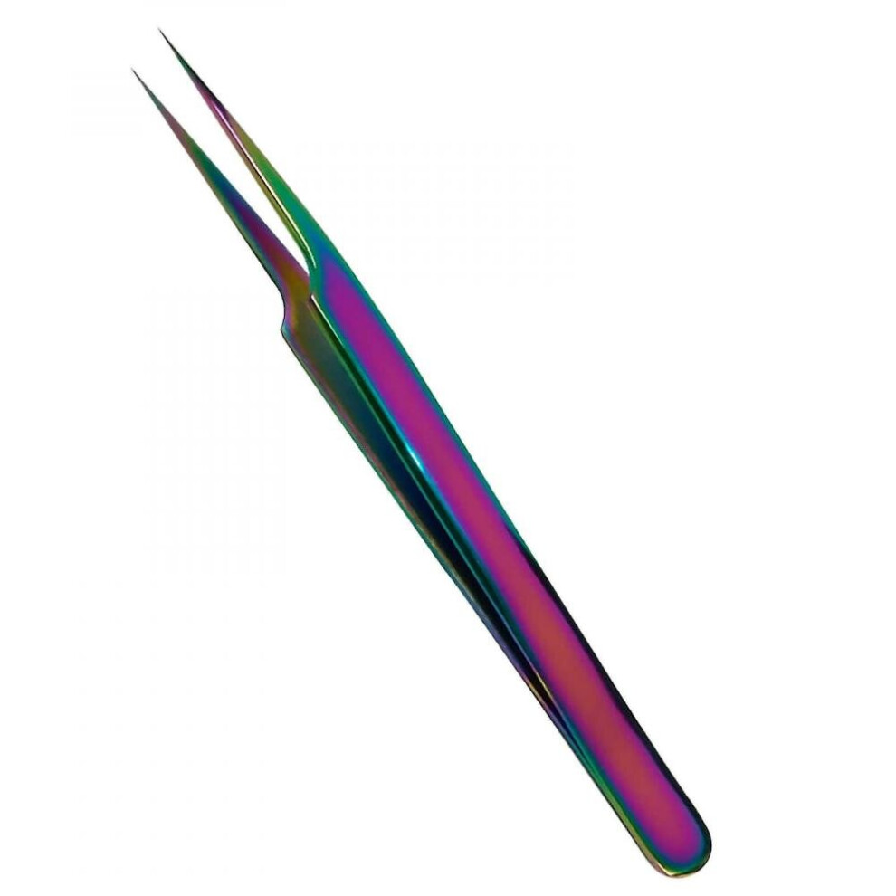 Hkhbjs Professional Eyelash Extension Isolating Rainbow Pro Straight Tweezers