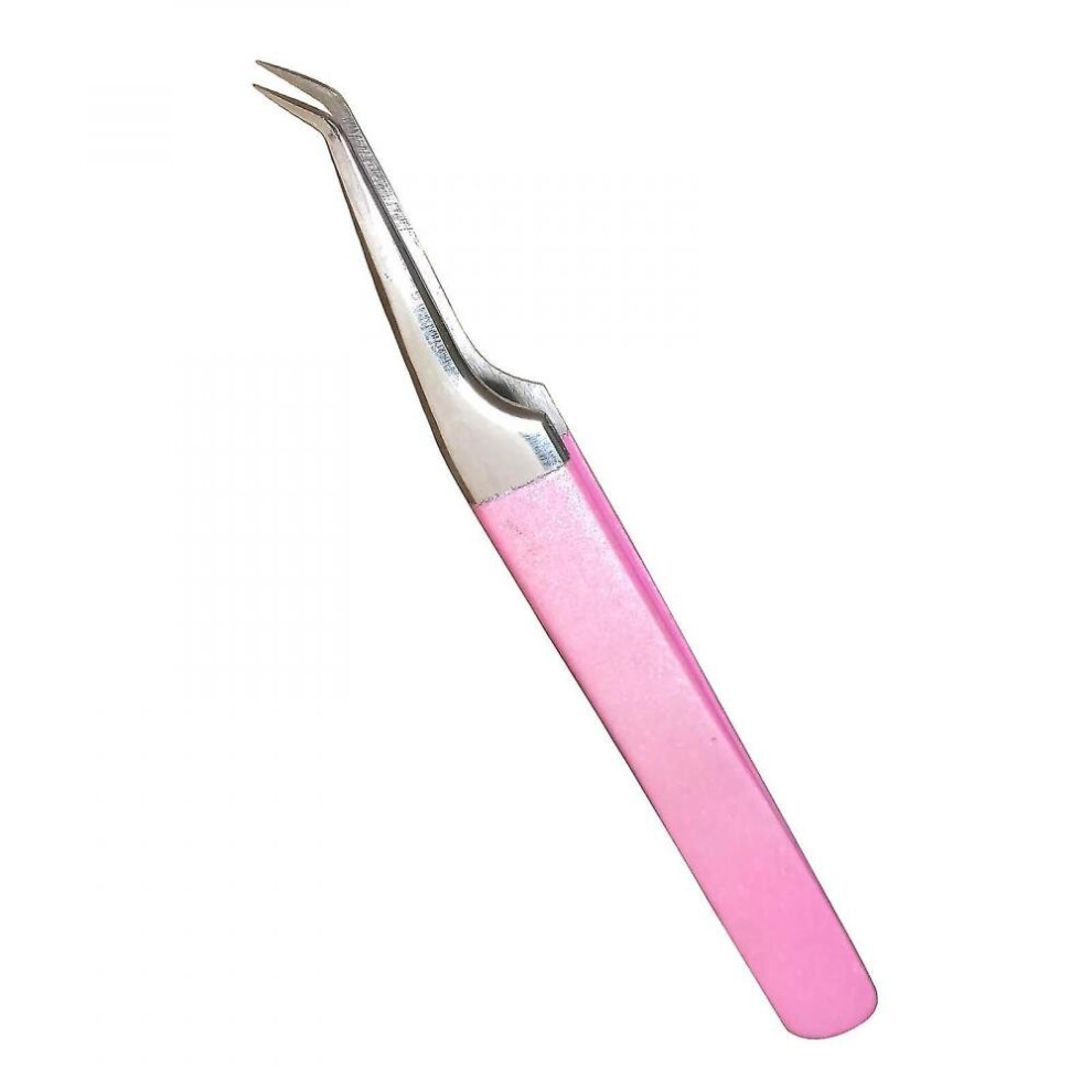 Hkhbjs Eyelashes Extension Semi Curved Professional Isolating Tweezers