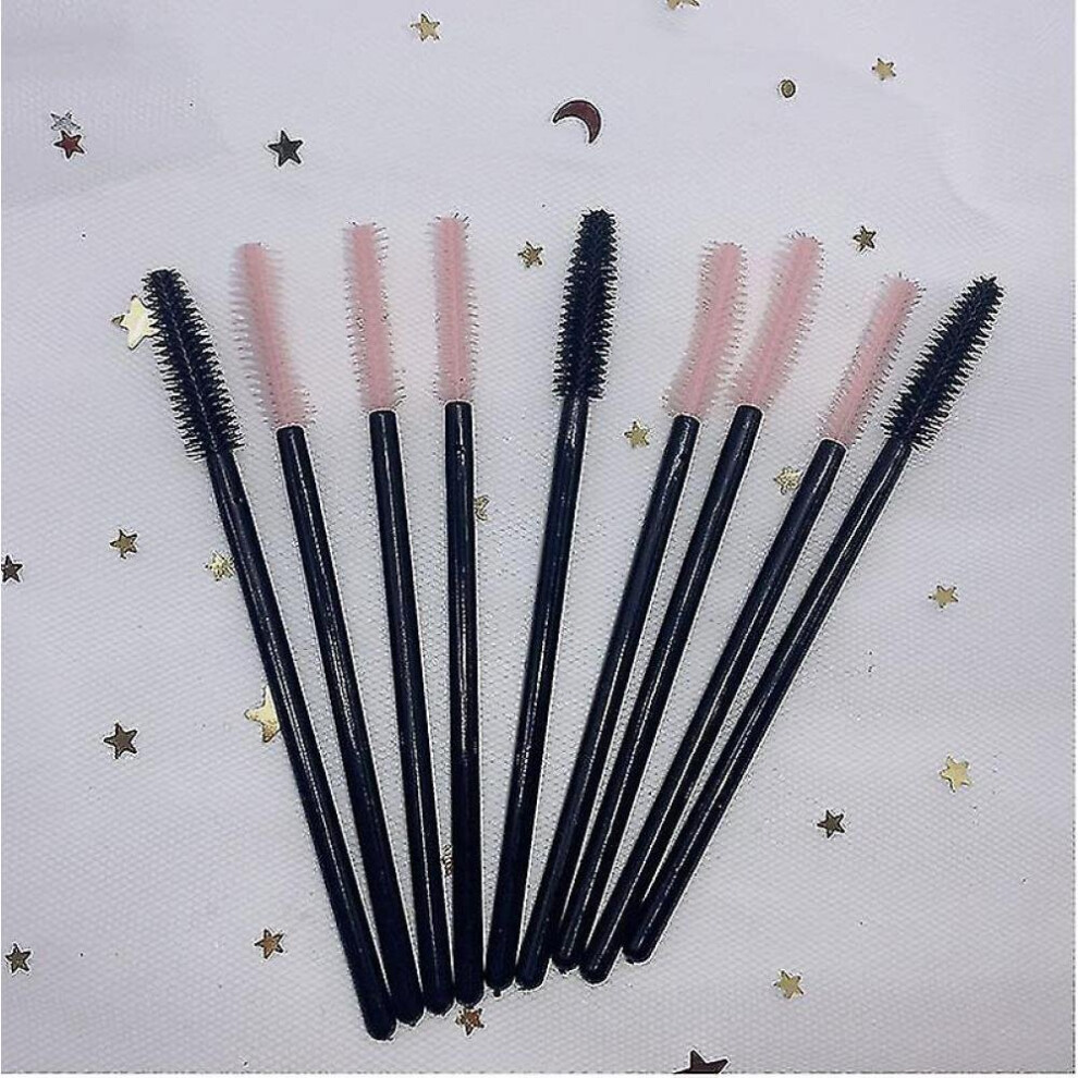 Hkhbjs 100Pcs Silicone Eyelash Brush Disposable Makeup Brush Eyebrow Comb Portable Eyelash Small Brush Grafting False Eyelashes Comb