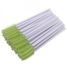 100 Pcs Disposable Eyelash Brushes Mascara Brushes Eye Lash Eyebrow Applicator Cosmetic Makeup Brush Tool Kits (light Green)