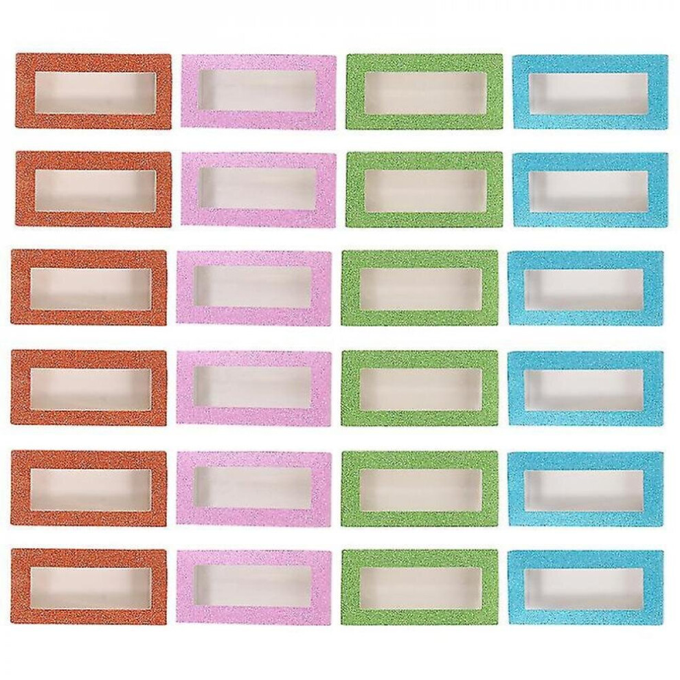Hkhbjs 24Pcs Drawer Type Eyelash Boxes False Eyelash Organizer Portable Eyelash Case
