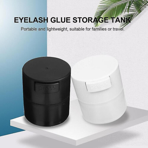 2pc Eyelash Glue Storage Jar Sealed Eyelashes Extension Glue Makeup Storage Jar 2
