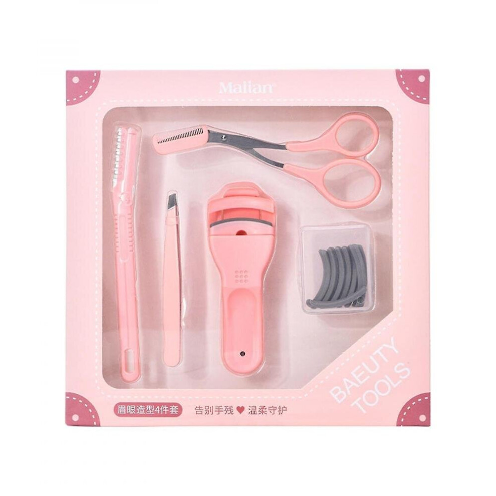 Hkhbjs 5Pcs Eyelashes Eyebrows Tool Eyelash Curlers Eyebrow Trimmer Scissors Comb Eyebrow