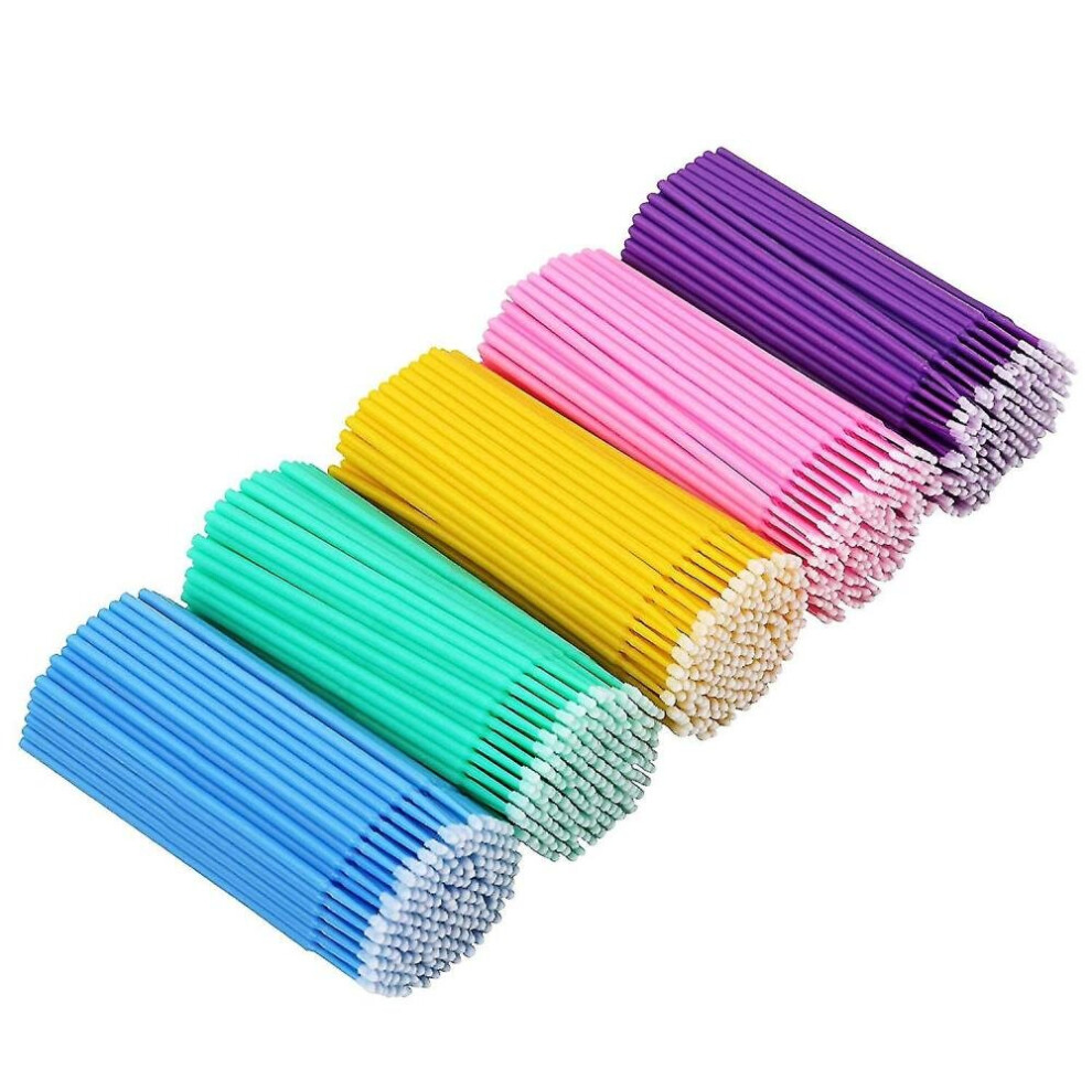 Hkhbjs 1500Pcs Disposable Micro Applicators, Brushes Applicator For And Personal Care Microswabs For Eyelash Extension