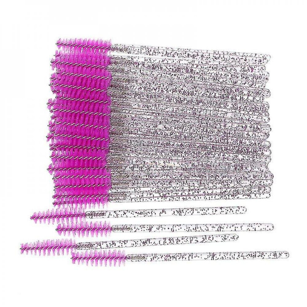 100pcs Disposable Crystal Rod Eyelash Brush Portable Soft Hair Eyelash Comb Solid Purple Rod Spiral Brush Makeup Tool-image-OPC-PB6FQRD-NEW