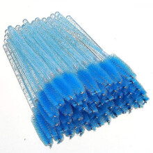 100 Pcs Disposable Crystal Mascara Wand Eyelash Brush Applicator Eyebrow Brush For Eyelash Extension Supplies (blue)