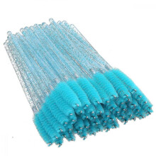 100 Pcs Disposable Crystal Mascara Wand Eyelash Brush Applicator Eyebrow Brush For Eyelash Extension Supplies (peacock Blue)