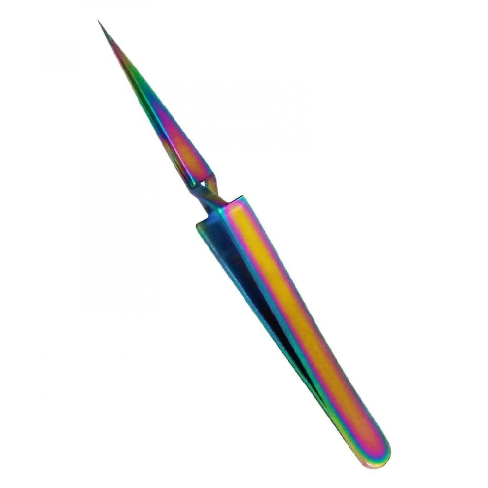 Hkhbjs Professional Eyelash Extension Isolating Rainbow X Type Tweezers