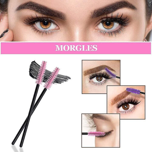 Disposable Eyelash Brushes, 200pcs Disposable Mascara Wands Eye Lash Applicator 1