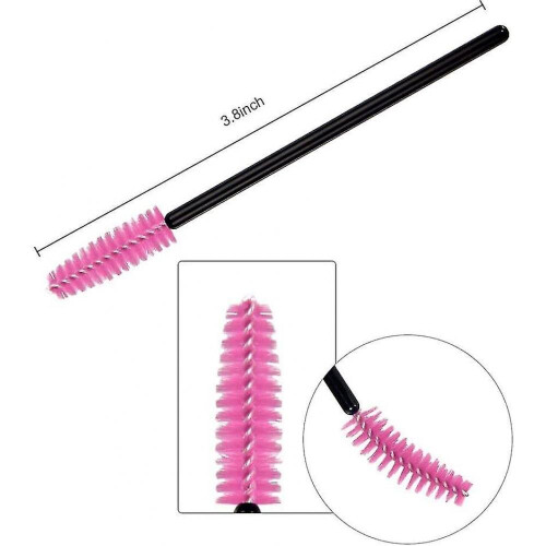 Disposable Eyelash Brushes, 200pcs Disposable Mascara Wands Eye Lash Applicator 2