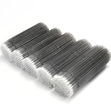 500 Pcs Disposable Micro Applicator Brush For Eyelash Extension, Lips Mascara Wands Black