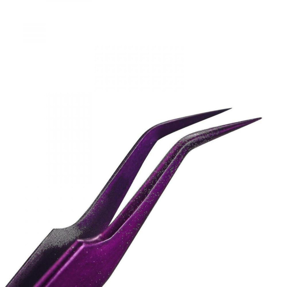 Hkhbjs Evago 2 Pieces Eyelash Extension Tweezers Set Stainless Steel Tweezers Lash Extension Tweezers