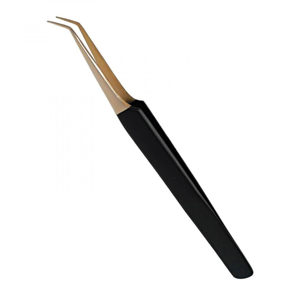 Hkhbjs Professional Eyelash Extension Isolating Semi Curved Tweezers