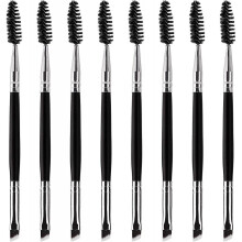 Eyebrow Brush Double Ended 2 In 1angled Eye Brow Brush With Spoolie Brush