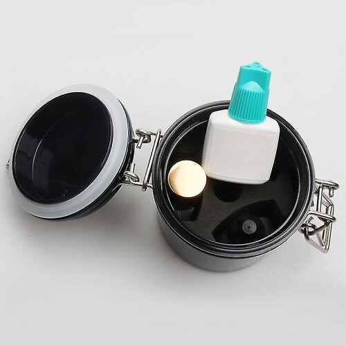 2pcs Eyelash Glue Storage Tank Adhesive Activated Carbon Sealed Container Supply 2