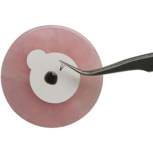 2pcs Grafted Eyelash Jade Stones Eyelash Extension Glue Pallet Holder (pink)