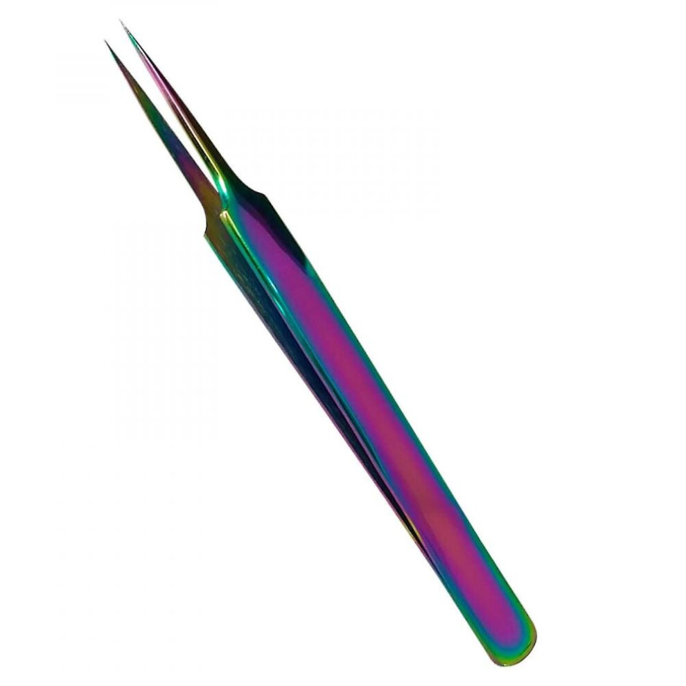Hkhbjs Professional Eyelash Extension Isolating Rainbow A Type Straight Tweezers