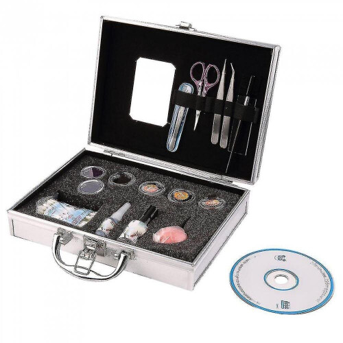 Professional False Extension Eyelash Glue Brush Kit With Case Box Salon Tool 1