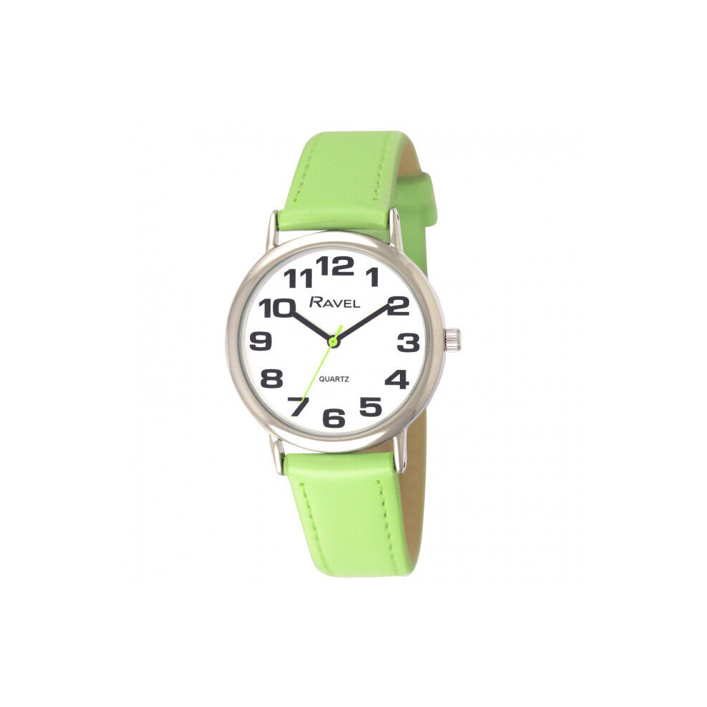 Ravel Unisex Easy Read Watch With Bold Large Numbers.