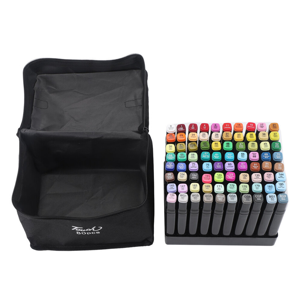 80 Colors Graphic Art Sketch Twin Marker Pen Graffiti Coloring Pens UK