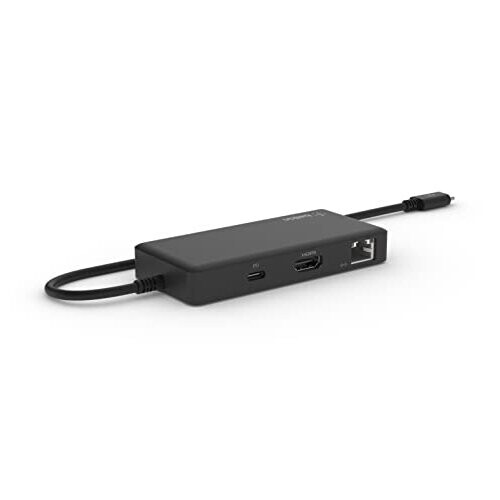 Belkin Belkin 5-in-1 multiport USB-C-adapter Zwart