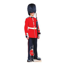 STAR CUTOUTS SC4063 Star Cutouts Cut Out Buckingham Palace Guard Lifesize Cardboard Cutout With Mini
