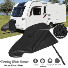 Waterproof Caravan Hitch Cover Pvc Trailer Tow Ball Coupling Lock Breathable Dust Rain Snow Dustproof