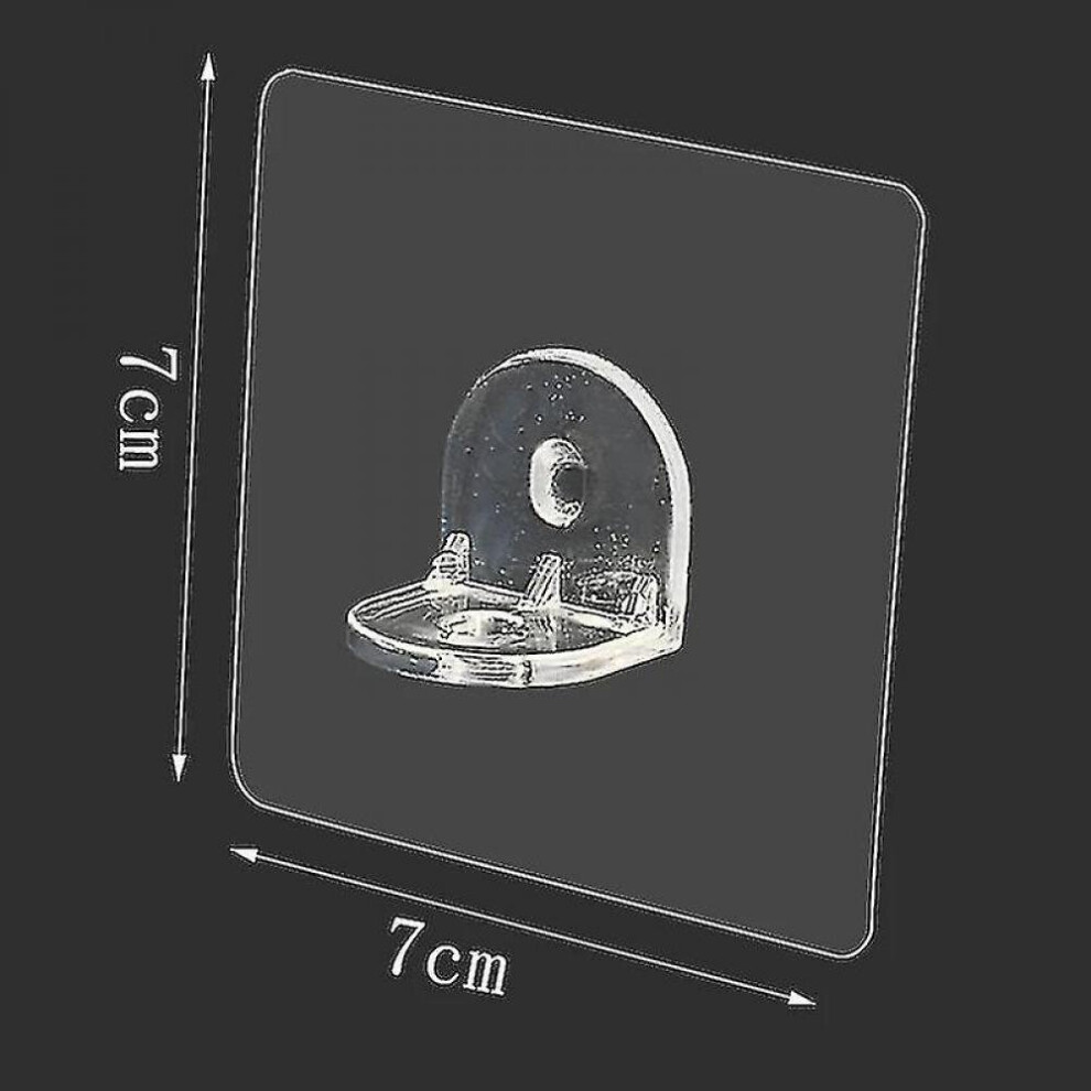 5 Pcs Seamless Transparent Wall Hooks Waterproof Strong Adhesive Support Hooks 7547469187284