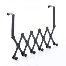Door Coat Rack, Extendable Coat Rack, Hanging Door Hook 6 Hooks, Coat Rack Hook Without Drilling