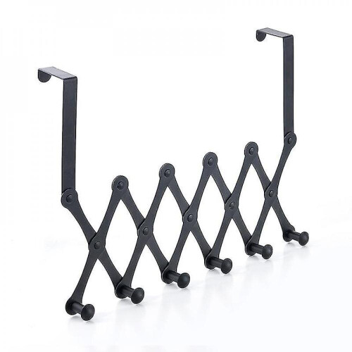 Door Coat Rack, Extendable Coat Rack, Hanging Door Hook 6 Hooks, Coat Rack Hook Without Drilling