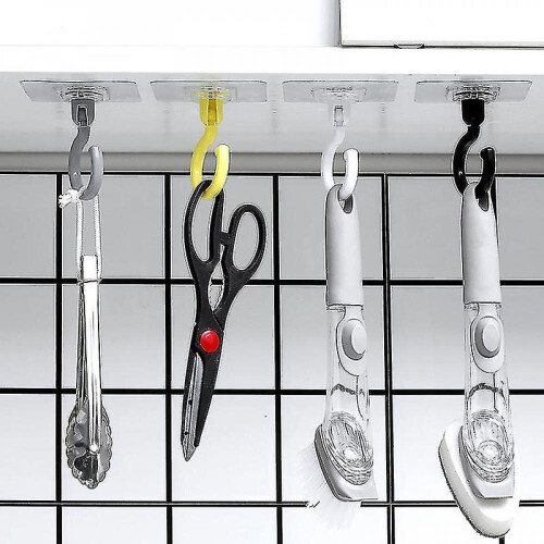 5 Pcs 360 Punch Free Hook Multi-function Paste Hooks Door Rear Hook 2