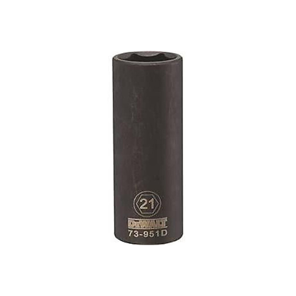 Stanley Tools Dwmt73951osp Impact 0.5 Drive 6 Point Socket, 21 Mm