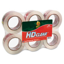 Duck Brand HD Packing Tape, 1.88 in. x 54.6yds, 2.6mil, 8-PK, Clear