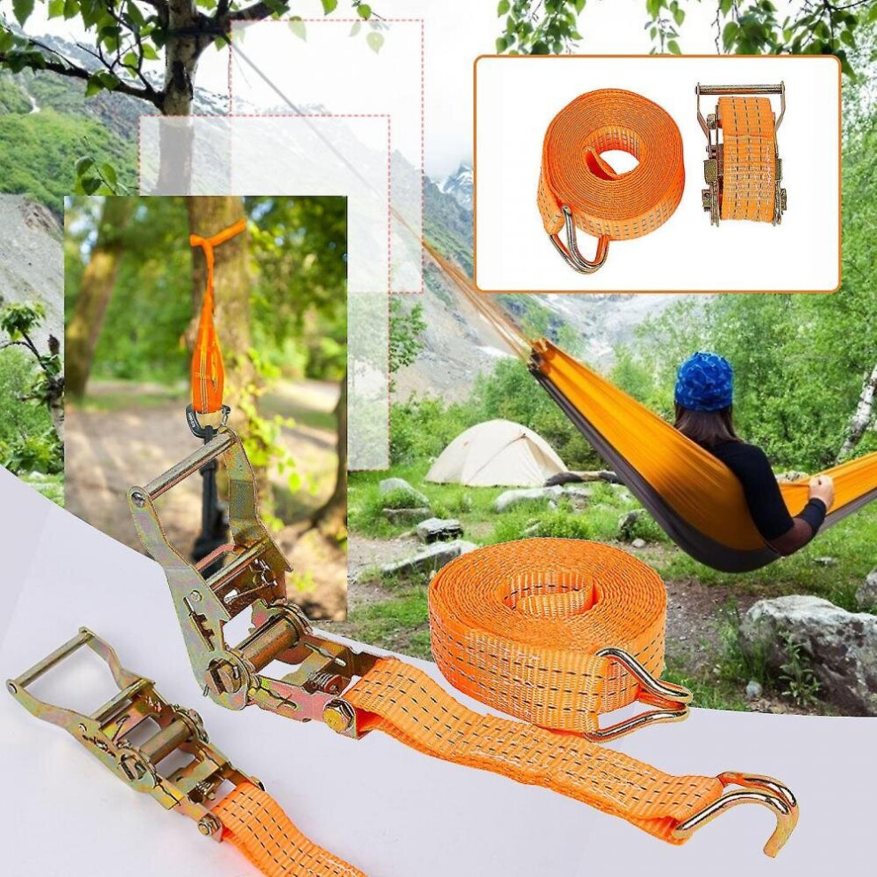 Tensioning Straps With Ratchet And Hook Lashing Straps Two-Part Lashing Strap 7547469185570
