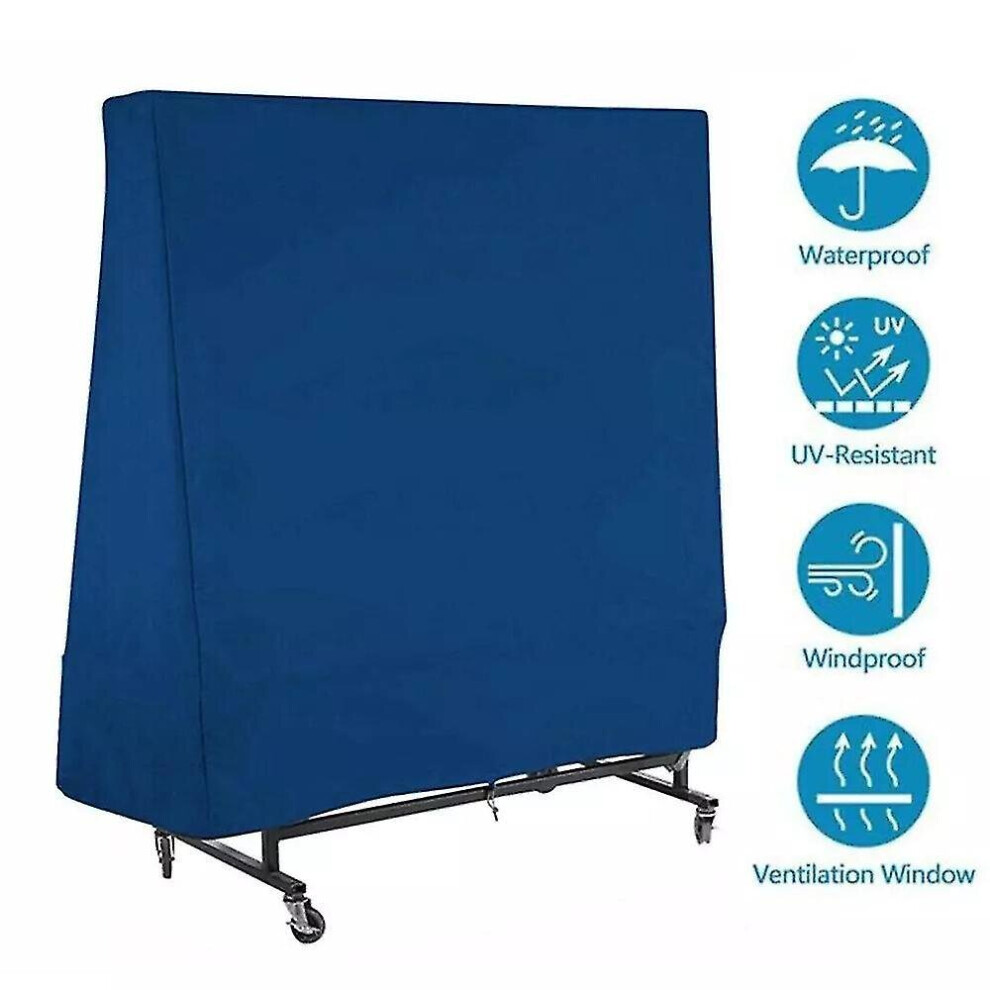 Outdoor Waterproof And Dustproof Table Tennis Table Cover Table Tennis Table Cover 165x70x185cm