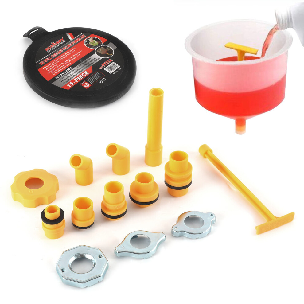 Spill Free Funnel With Accessory Kit Radiator Cooling Coolant Filling 757510908820