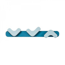 Creative Coat Hook Row Hook Free Punching Adjustable Plastic Ps Hook Behind Door Kitchen Bathroom Wall Hanging Coat Hook, Blue