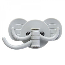 2pcs Elephant Viscose Hooks Kitchen Wall Hanging Nail-free Door Back Hanging Coat Hook Creative Bathroom Wall No Trace