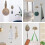 3 Pieces Adhesive Hook Wall Hook Cast Iron Leaves Decorative Wall Hooks Curtain Tiebacks Wall Hooks 5