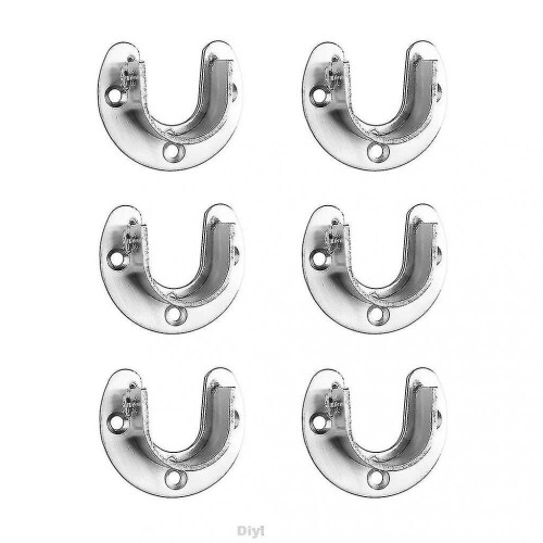 6pcs Wall Mounted Wardrobe Easy Installation Cabinet Support With Screws Shower 2