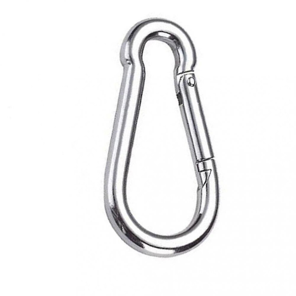 10Pcs Aluminum Snap Hook Carabiner Key Chain Clip Keychain Hiking Camping 7547469182814