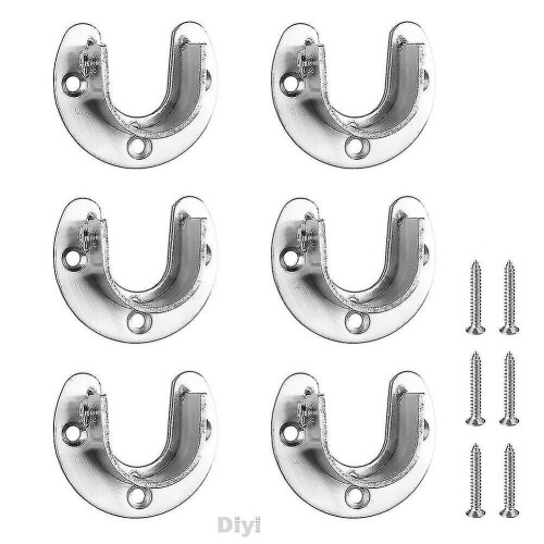 6pcs Wall Mounted Wardrobe Easy Installation Cabinet Support With Screws Shower 1